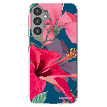 Picasee silikonový průhledný obal pro Samsung Galaxy A16 5G - Hibiscus