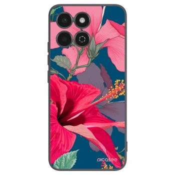 Picasee silikonový černý obal pro Honor 200 Smart 5G - Hibiscus