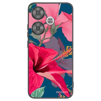 Picasee silikonový černý obal pro Xiaomi Poco F6 - Hibiscus