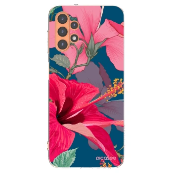 Picasee silikonový průhledný obal pro Samsung Galaxy A13 5G - Hibiscus