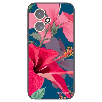 Picasee silikonový černý obal pro Honor 400 5G - Hibiscus