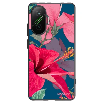 Picasee silikonový černý obal pro Xiaomi Poco F7 5G - Hibiscus