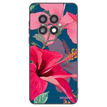 Picasee silikonový černý obal pro OnePlus 13 5G - Hibiscus