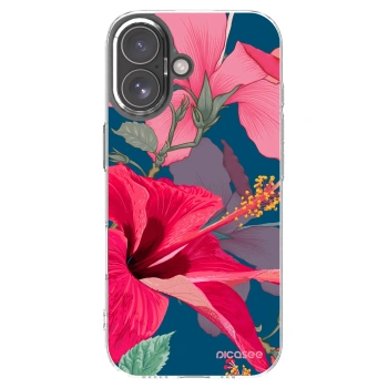 Picasee silikonový průhledný obal pro Apple iPhone 17 - Hibiscus