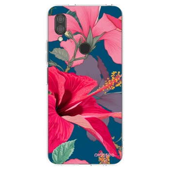 Picasee silikonový průhledný obal pro Xiaomi Redmi 7 - Hibiscus