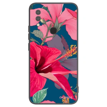 Picasee silikonový černý obal pro Xiaomi Redmi 7 - Hibiscus