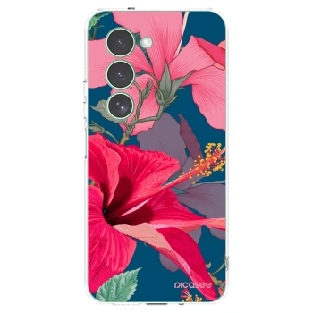 Picasee silikonový průhledný obal pro Xiaomi Redmi 15 5G - Hibiscus