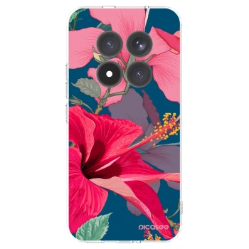 Picasee silikonový průhledný obal pro Xiaomi Redmi Note 15 Pro+ - Hibiscus
