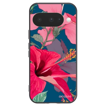 Picasee silikonový černý obal pro Google Pixel 10 - Hibiscus