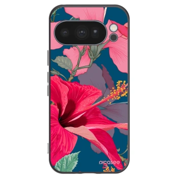 Picasee silikonový černý obal pro Google Pixel 10 Pro - Hibiscus