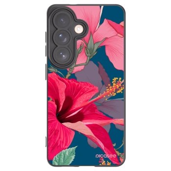 Picasee silikonový černý obal pro Samsung Galaxy S26 - Hibiscus