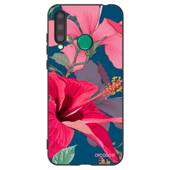 Picasee silikonový černý obal pro Honor 20 Lite - Hibiscus