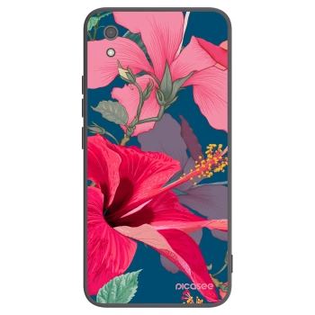 Picasee silikonový černý obal pro Xiaomi Redmi 7A - Hibiscus