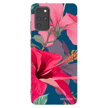 Picasee silikonový průhledný obal pro Samsung Galaxy S20+ G985F - Hibiscus