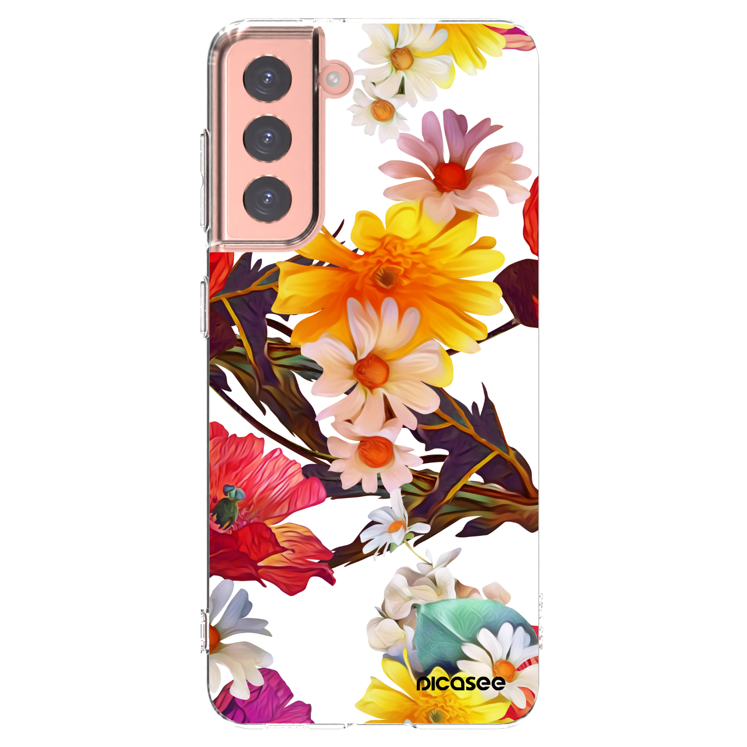 Picasee silikonový průhledný obal pro Samsung Galaxy S21 5G G991B - Meadow