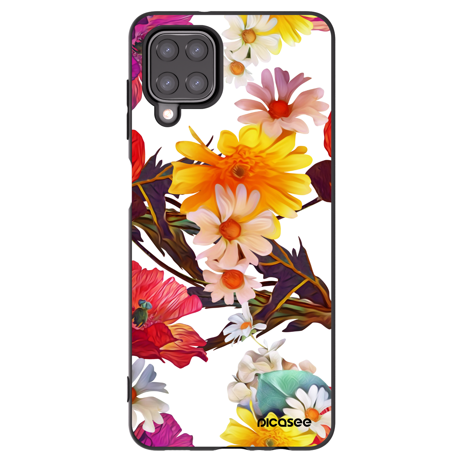Picasee silikonový černý obal pro Samsung Galaxy A12 A125F - Meadow