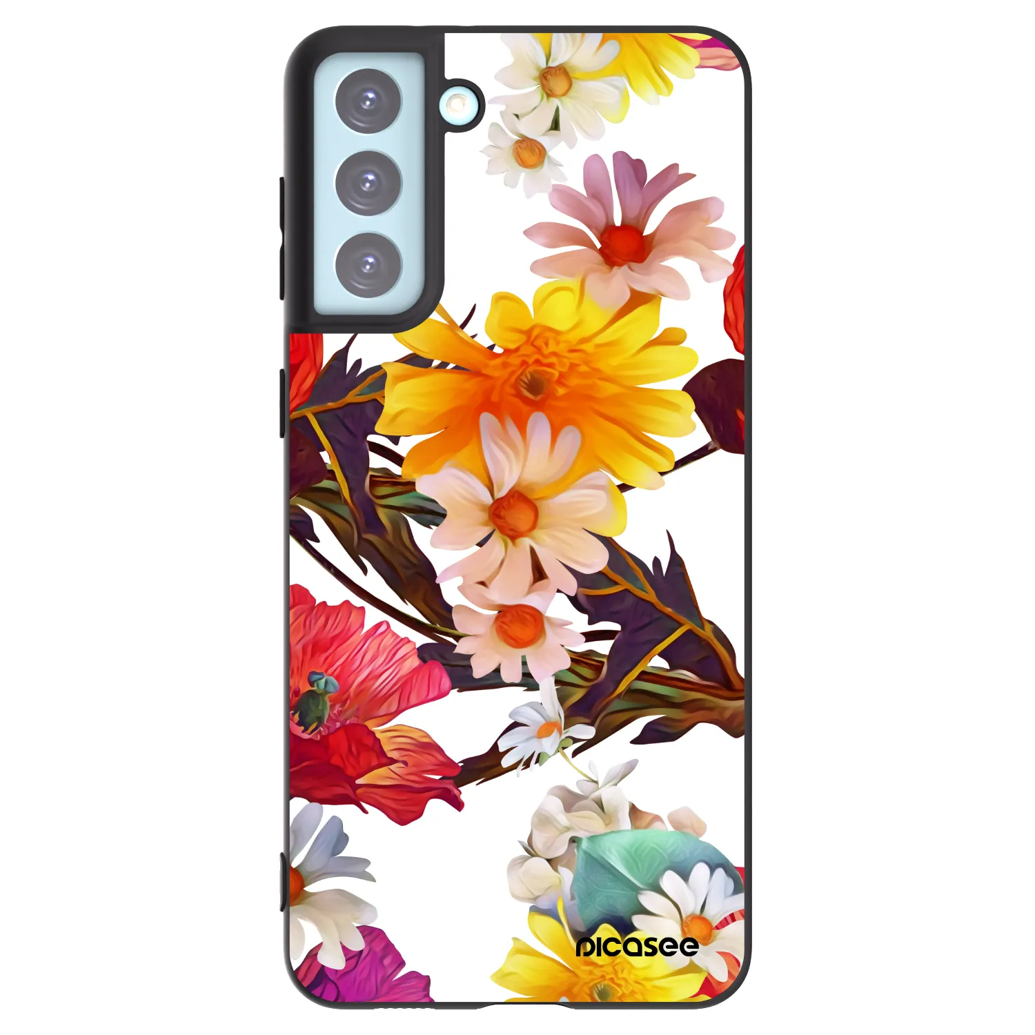 Picasee silikonový černý obal pro Samsung Galaxy S21+ 5G G996F - Meadow