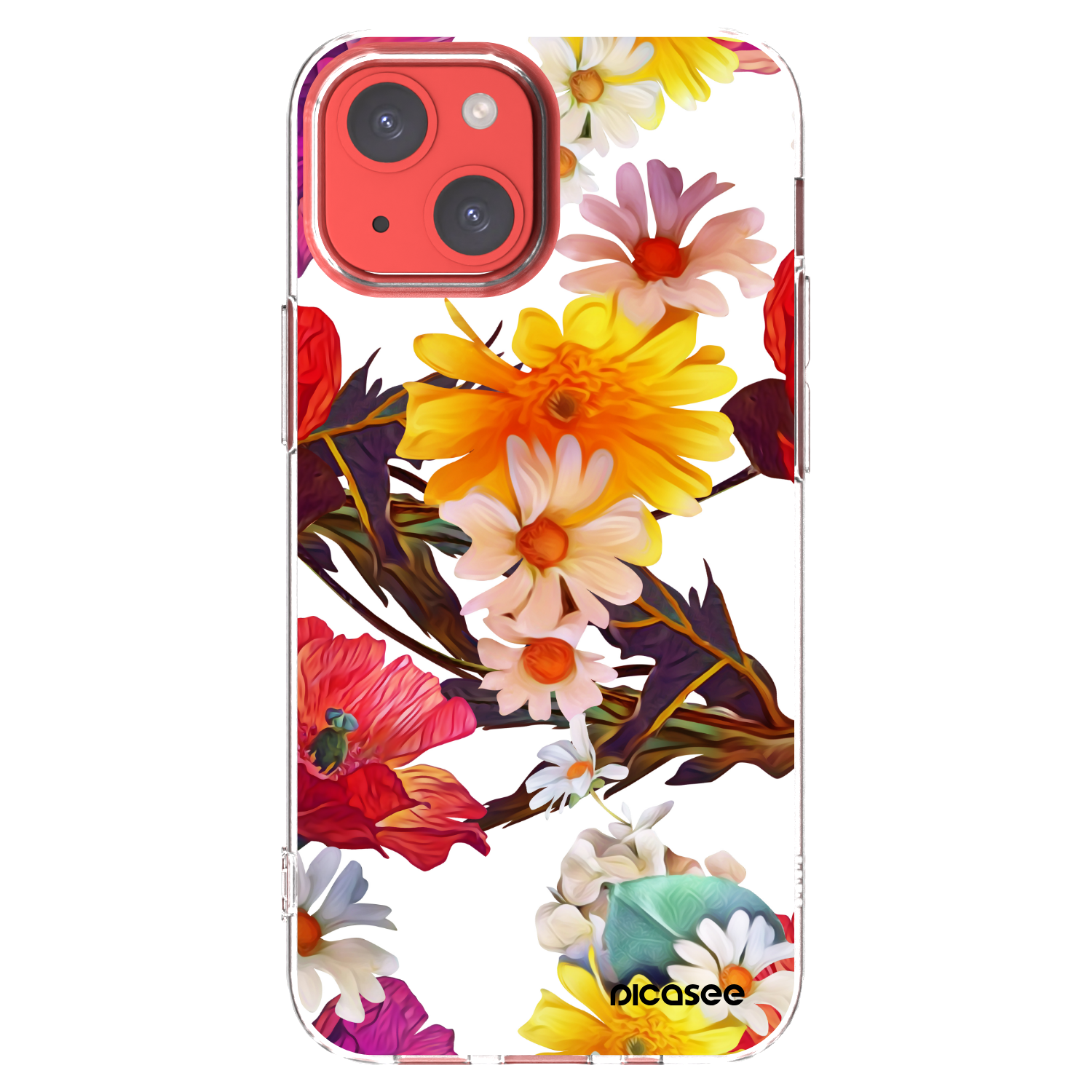Picasee silikonový průhledný obal pro Apple iPhone 13 mini - Meadow