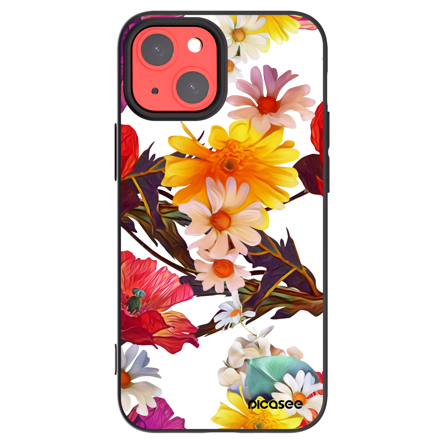 Picasee silikonový černý obal pro Apple iPhone 13 mini - Meadow