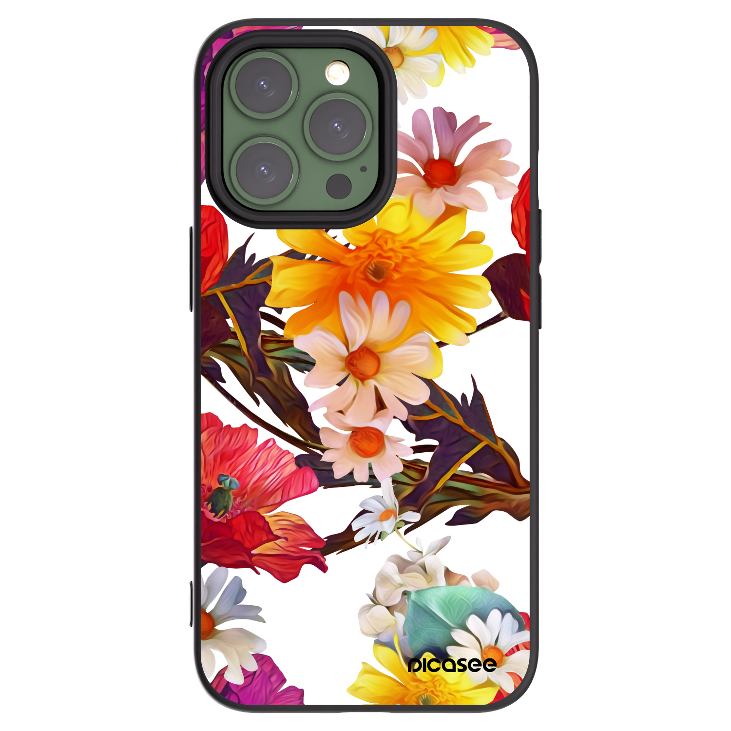 Picasee silikonový černý obal pro Apple iPhone 13 Pro - Meadow