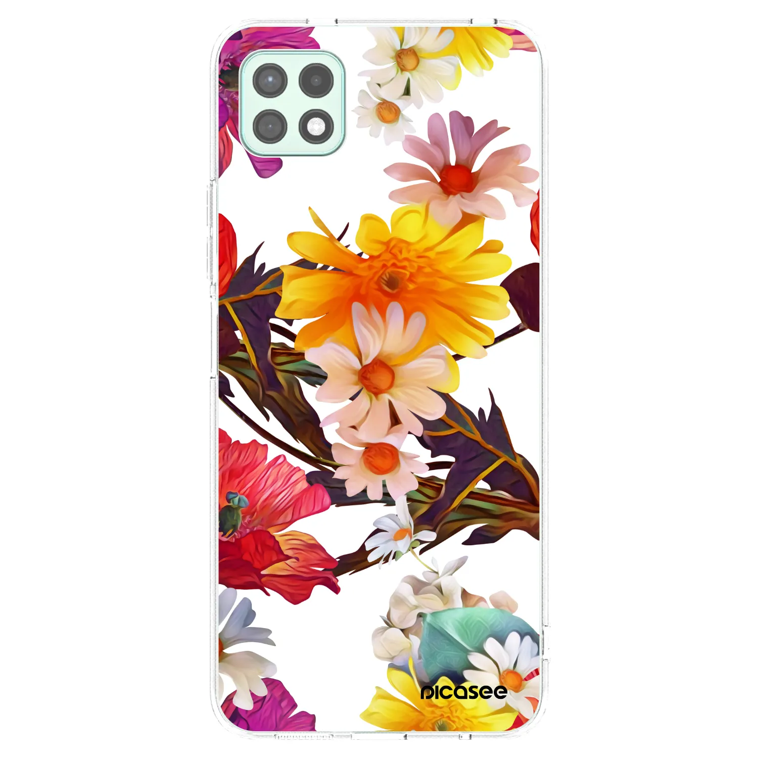 Picasee silikonový průhledný obal pro Samsung Galaxy A22 A226B 5G - Meadow