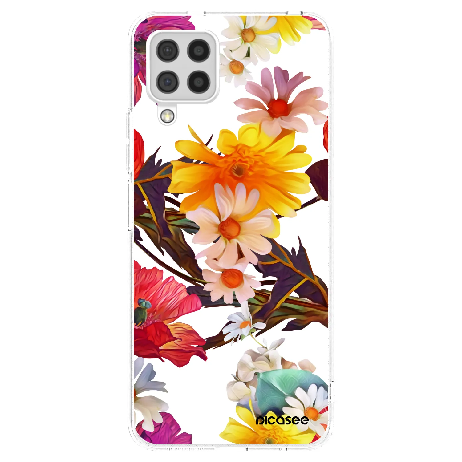 Picasee silikonový průhledný obal pro Samsung Galaxy A22 A225F 4G - Meadow