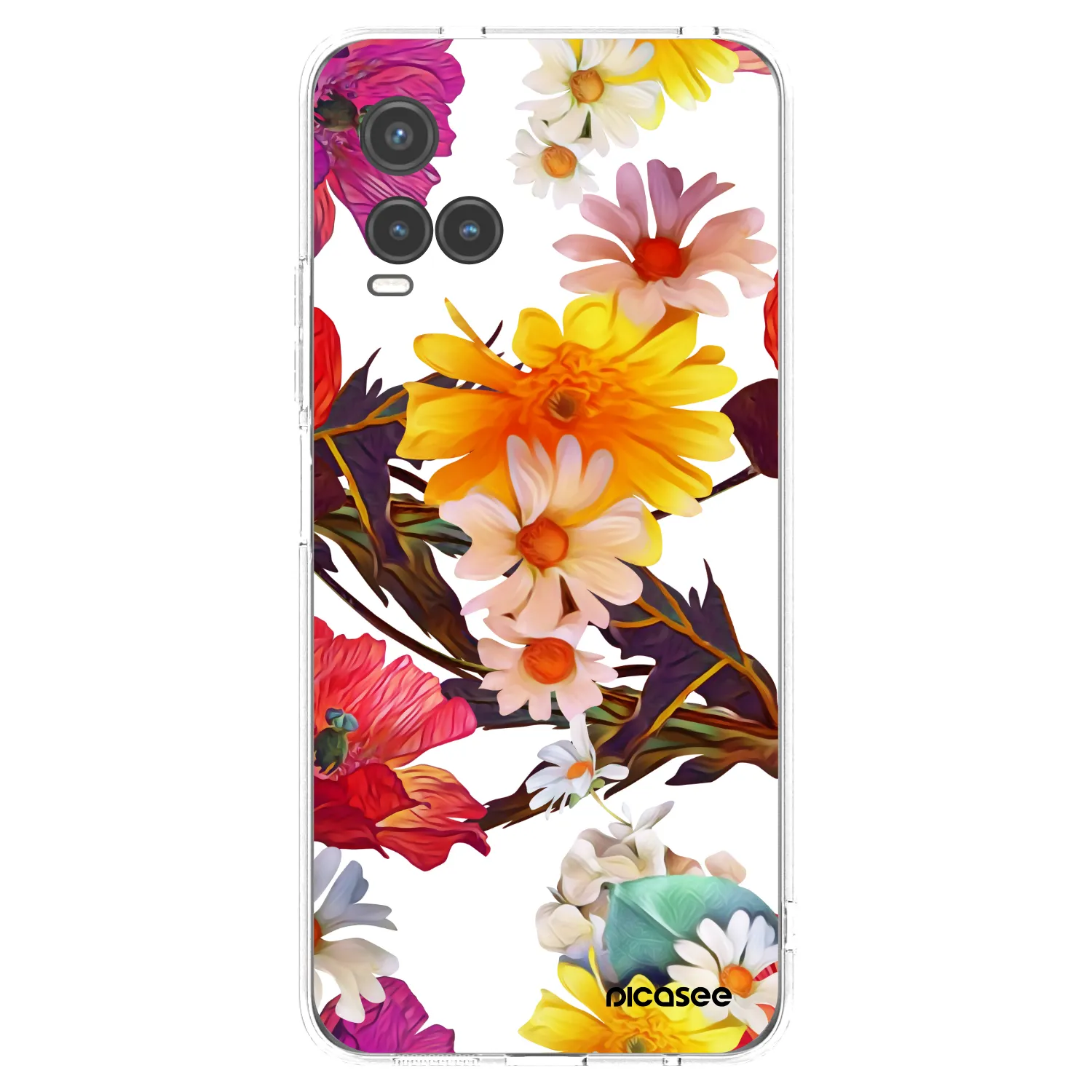 Picasee silikonový průhledný obal pro Vivo Y33s - Meadow