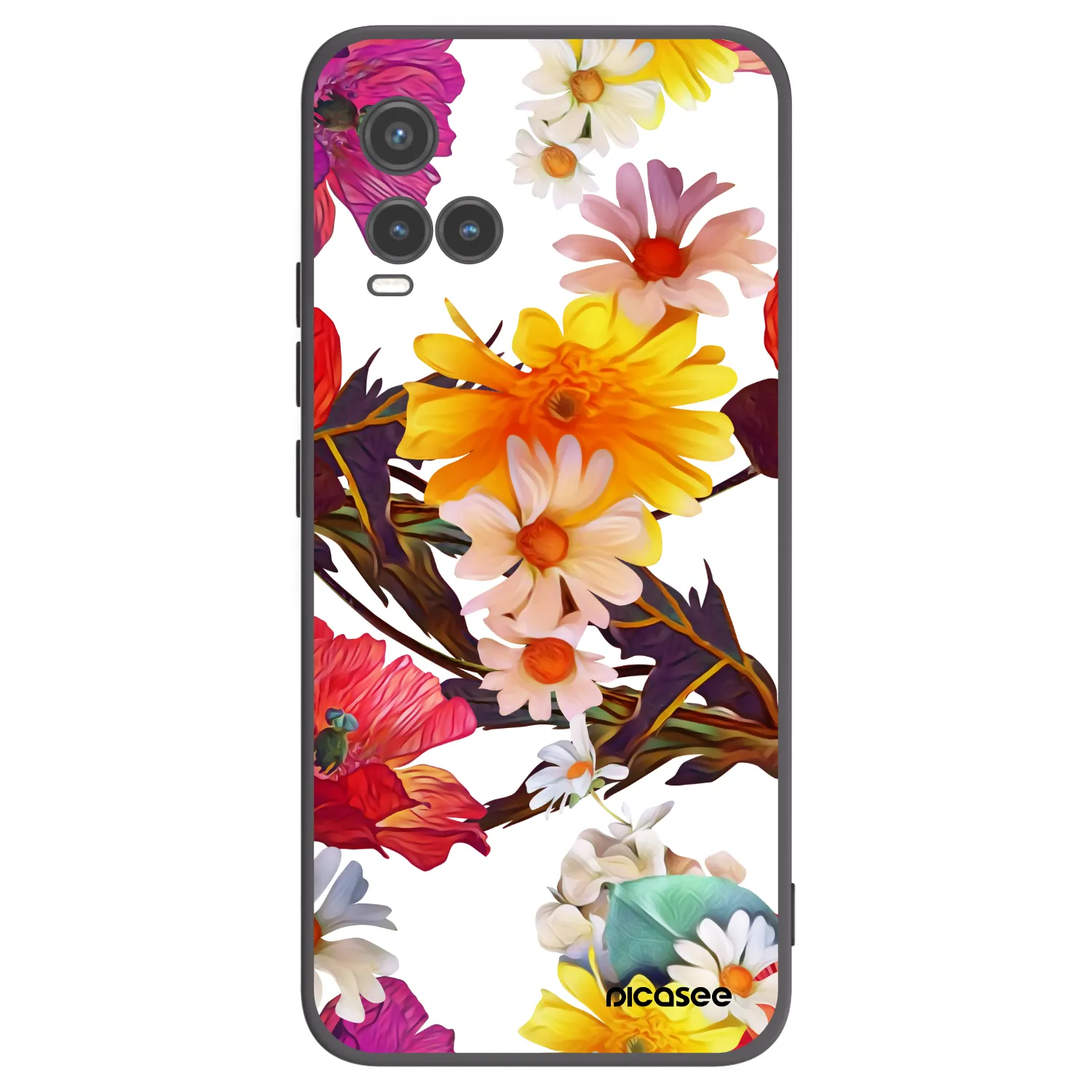 Picasee silikonový černý obal pro Vivo Y33s - Meadow