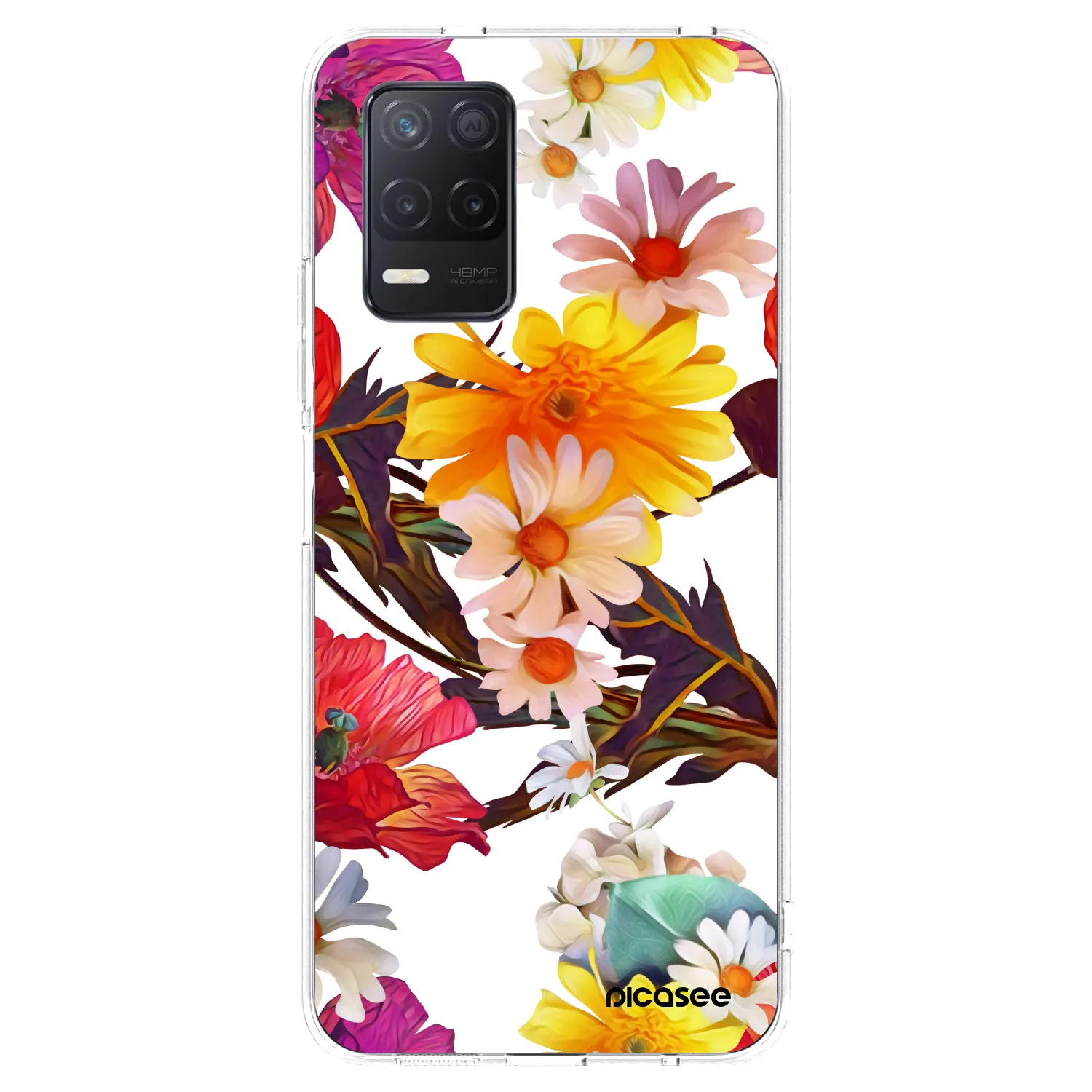 Picasee silikonový průhledný obal pro Realme 8 5G - Meadow