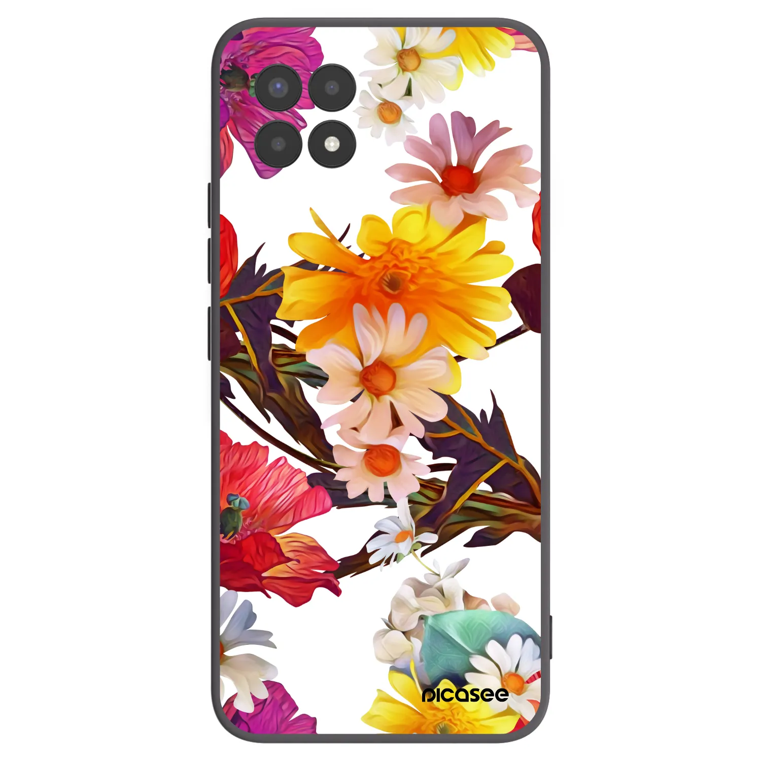 Picasee silikonový černý obal pro Realme 8i - Meadow