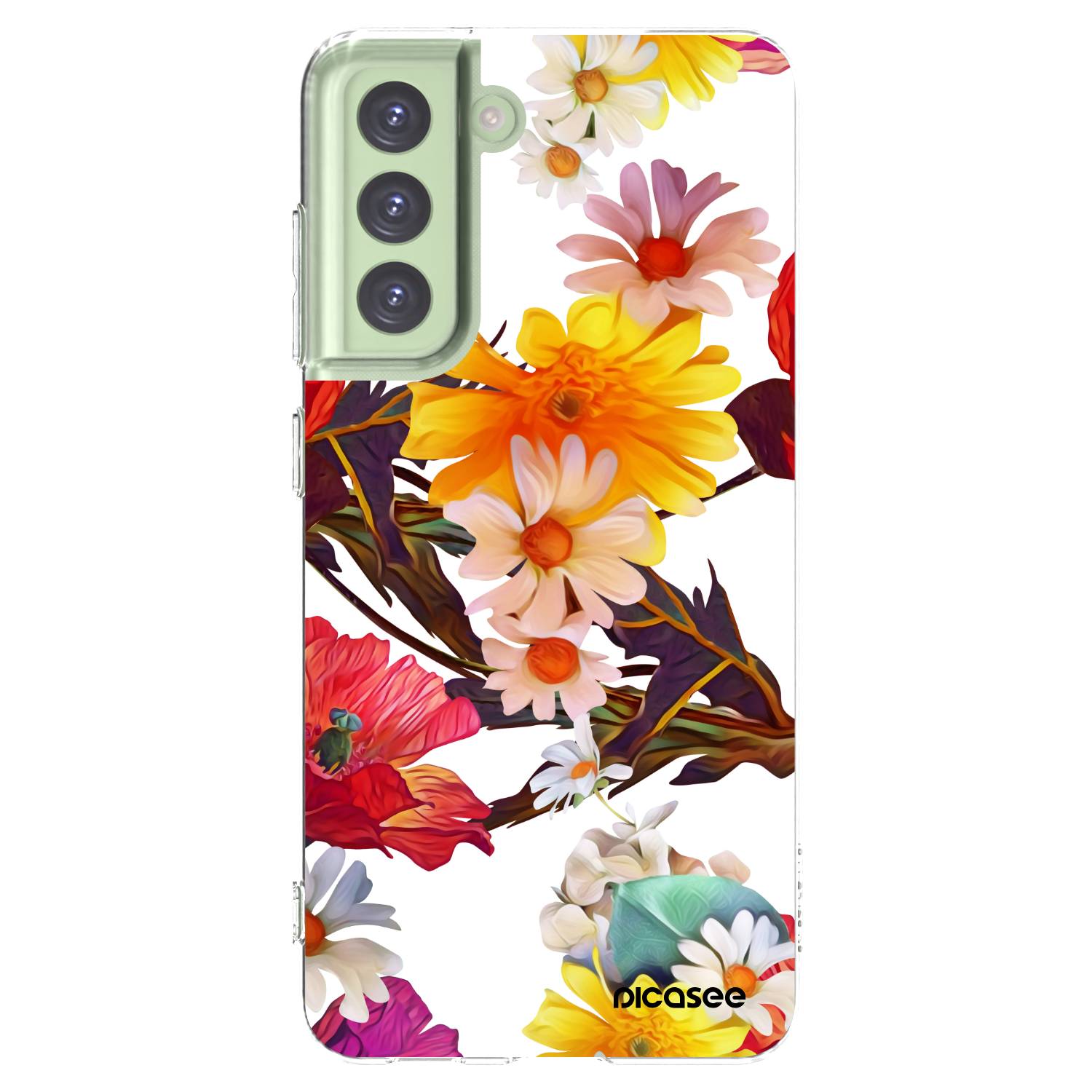 Picasee silikonový průhledný obal pro Samsung Galaxy S21 FE 5G - Meadow