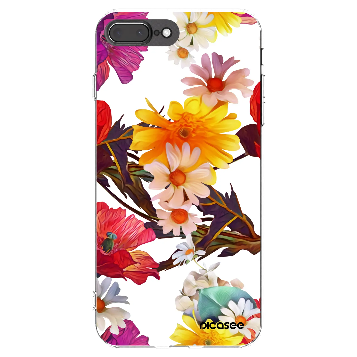 Picasee silikonový průhledný obal pro Apple iPhone 7 Plus - Meadow