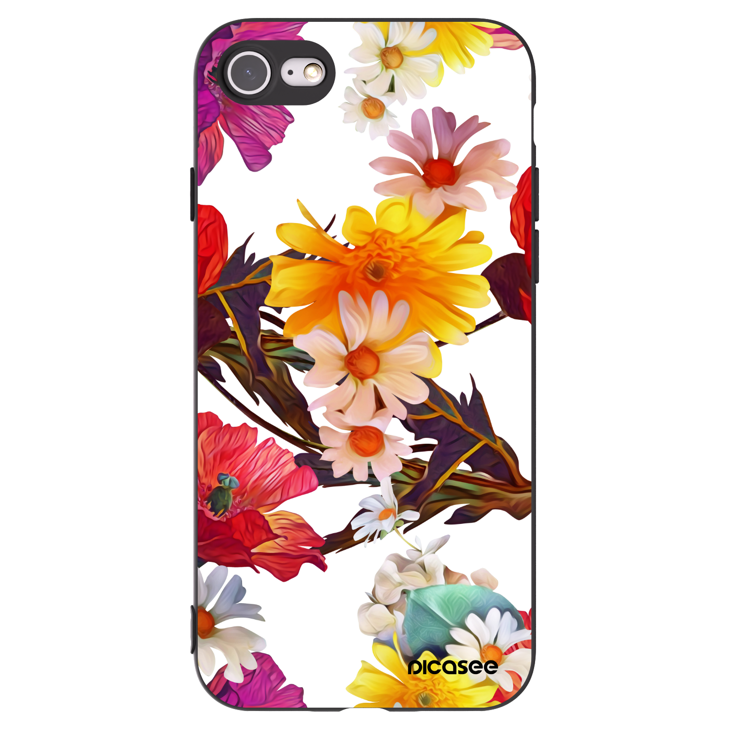Picasee silikonový černý obal pro Apple iPhone SE 2022 - Meadow