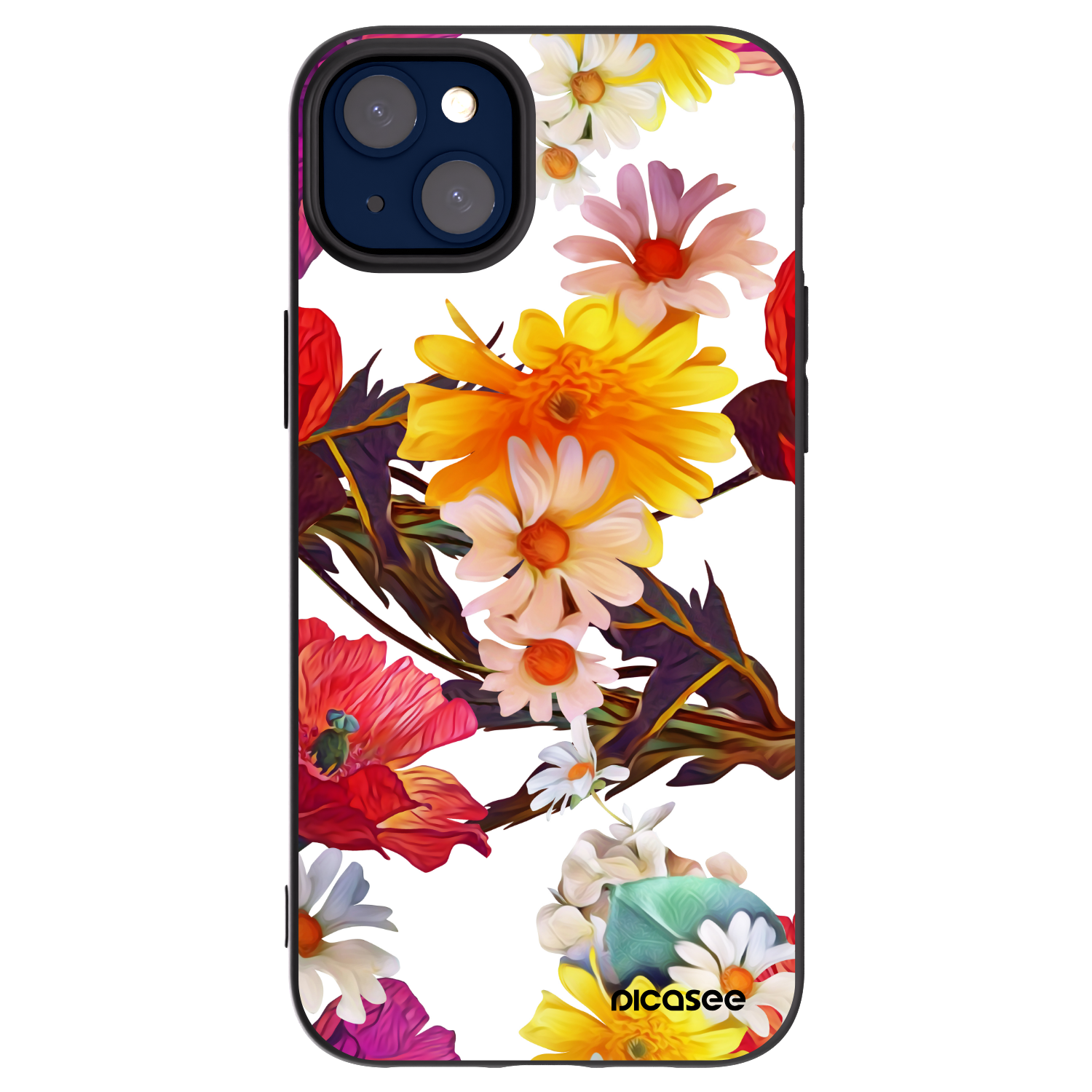 Picasee silikonový černý obal pro Apple iPhone 14 Plus - Meadow