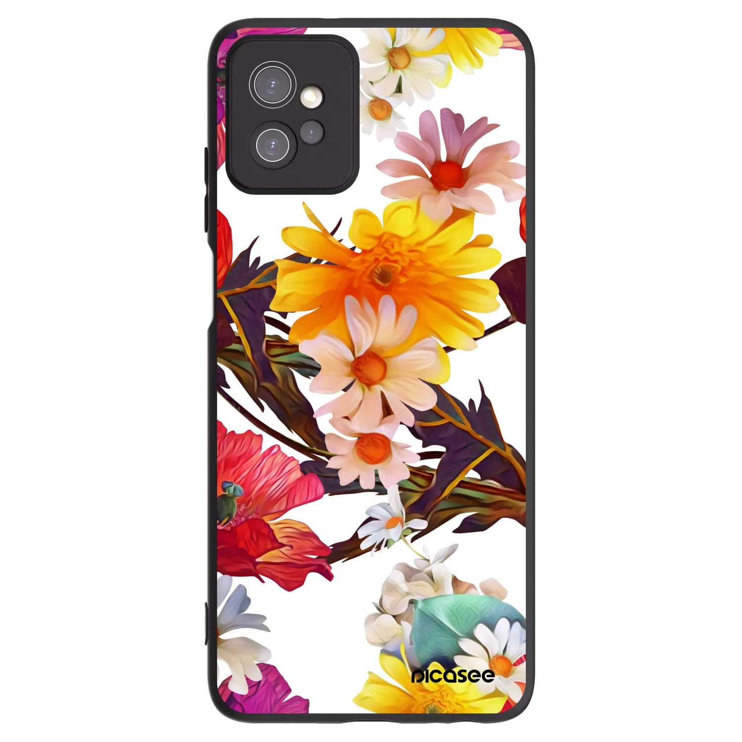 Picasee silikonový černý obal pro Motorola Moto G32 - Meadow