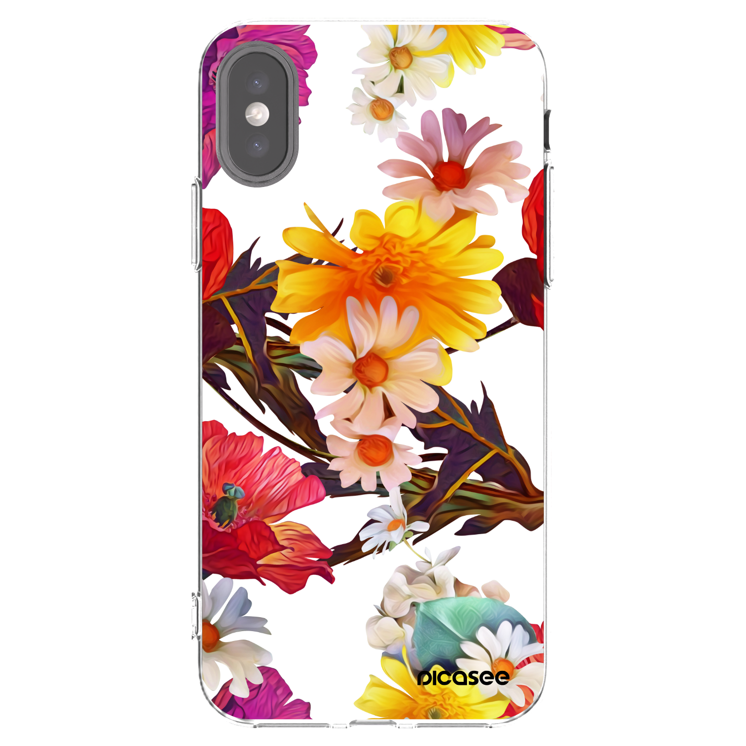 Picasee silikonový průhledný obal pro Apple iPhone X/XS - Meadow