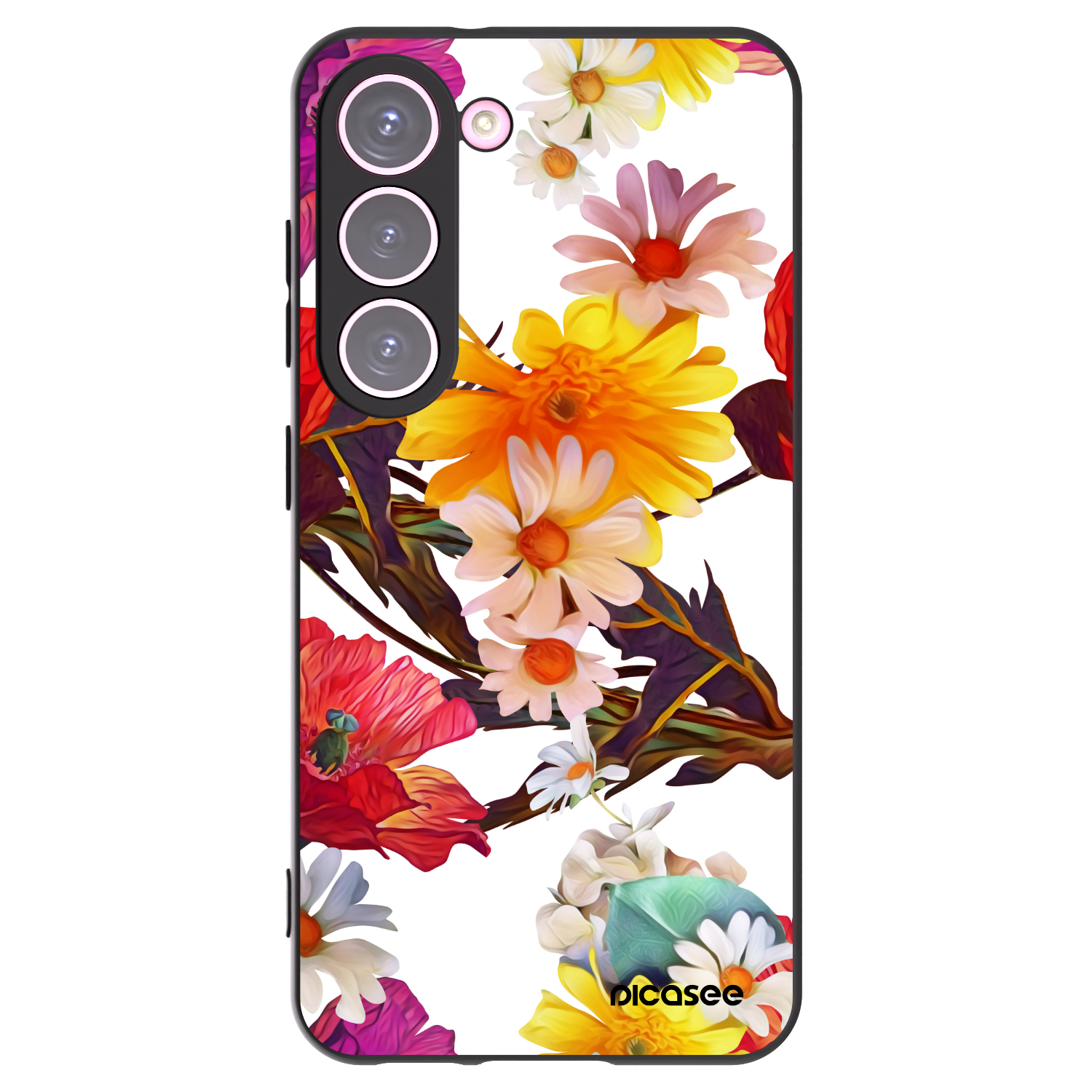Picasee silikonový černý obal pro Samsung Galaxy S23 5G - Meadow