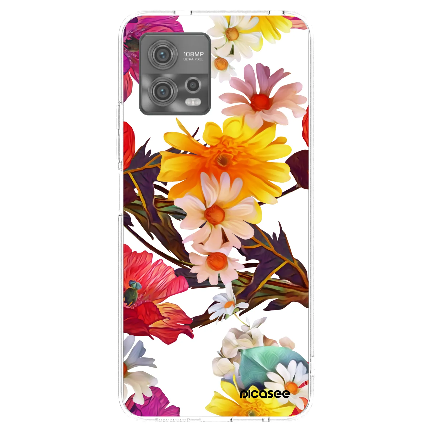 Picasee silikonový průhledný obal pro Motorola Moto G72 - Meadow
