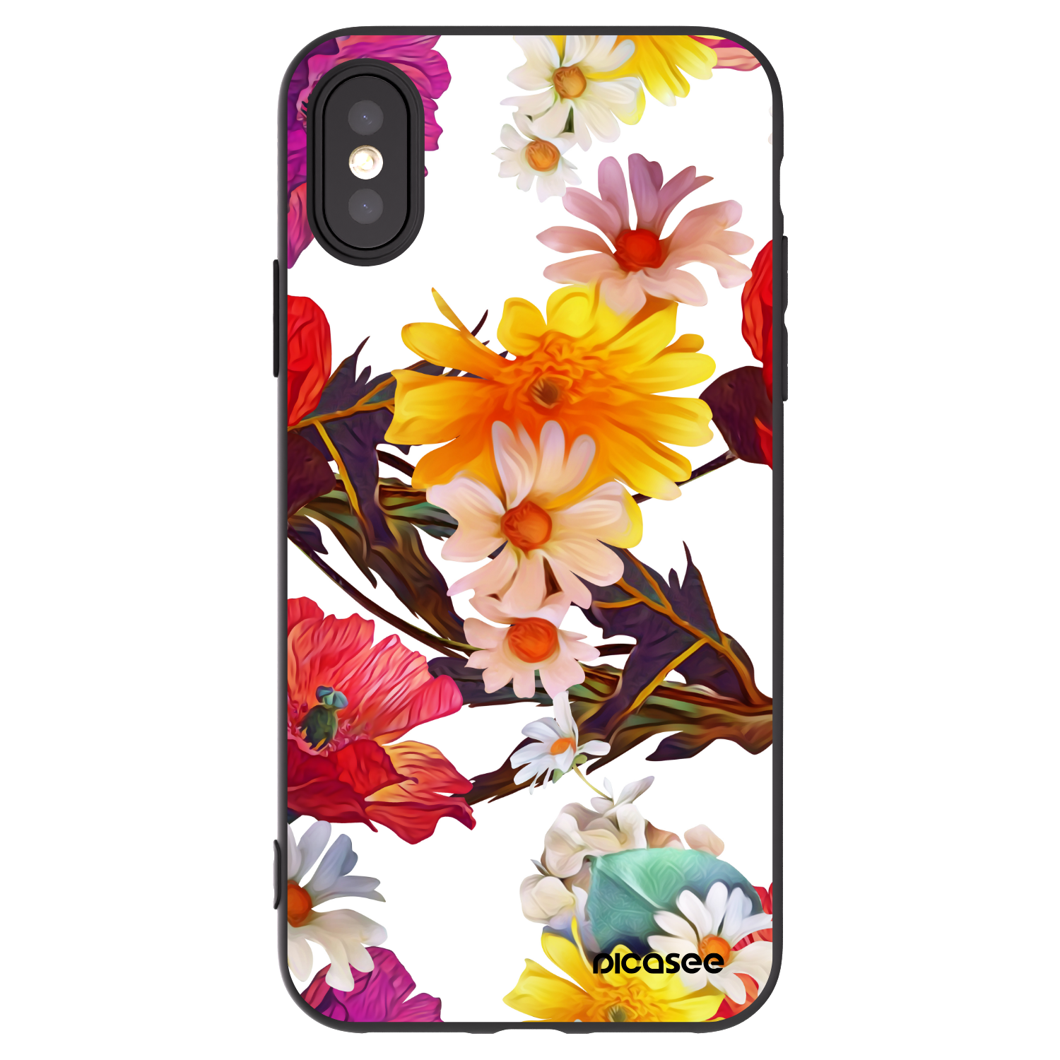 Picasee silikonový černý obal pro Apple iPhone X/XS - Meadow
