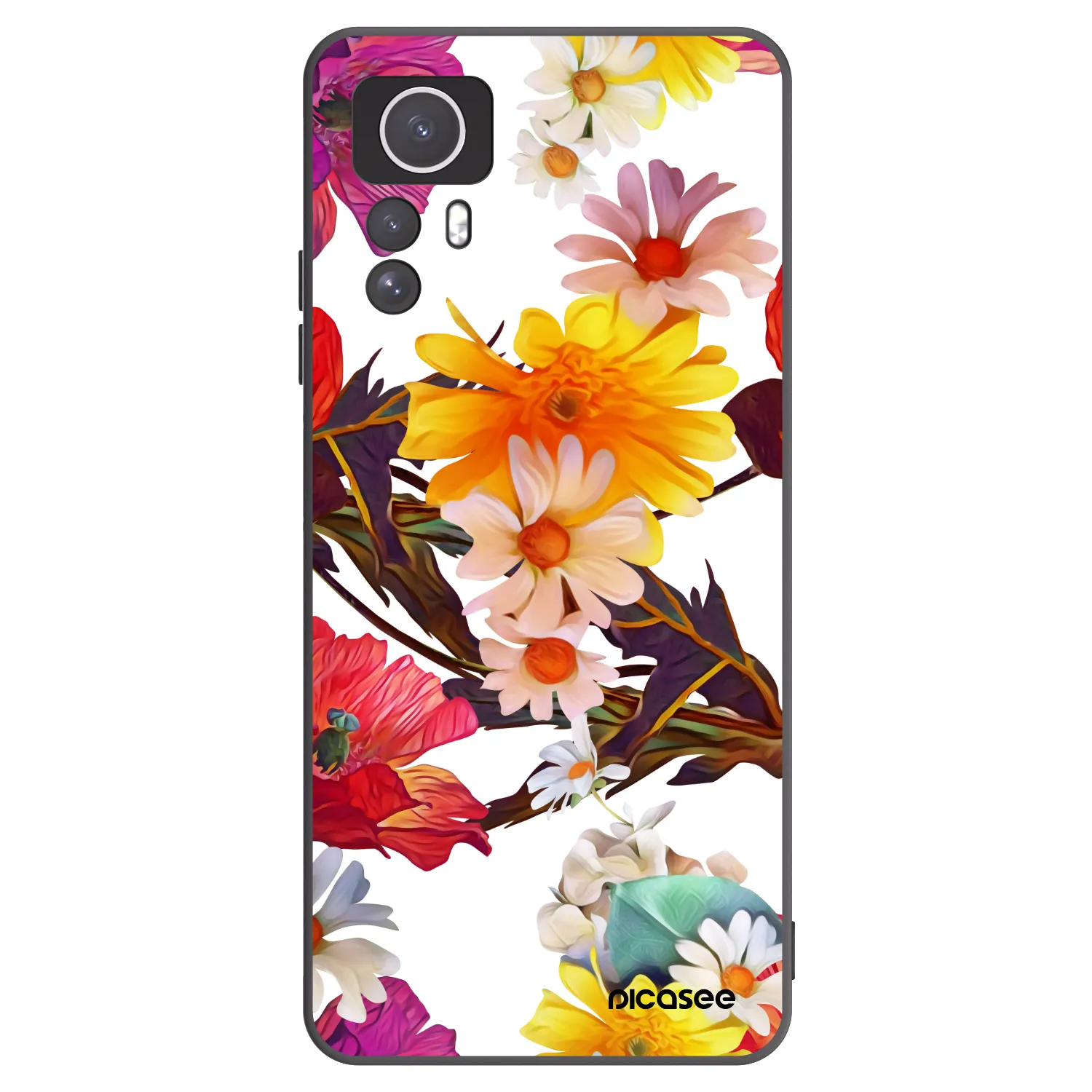 Picasee silikonový černý obal pro Xiaomi Redmi Note 12S - Meadow