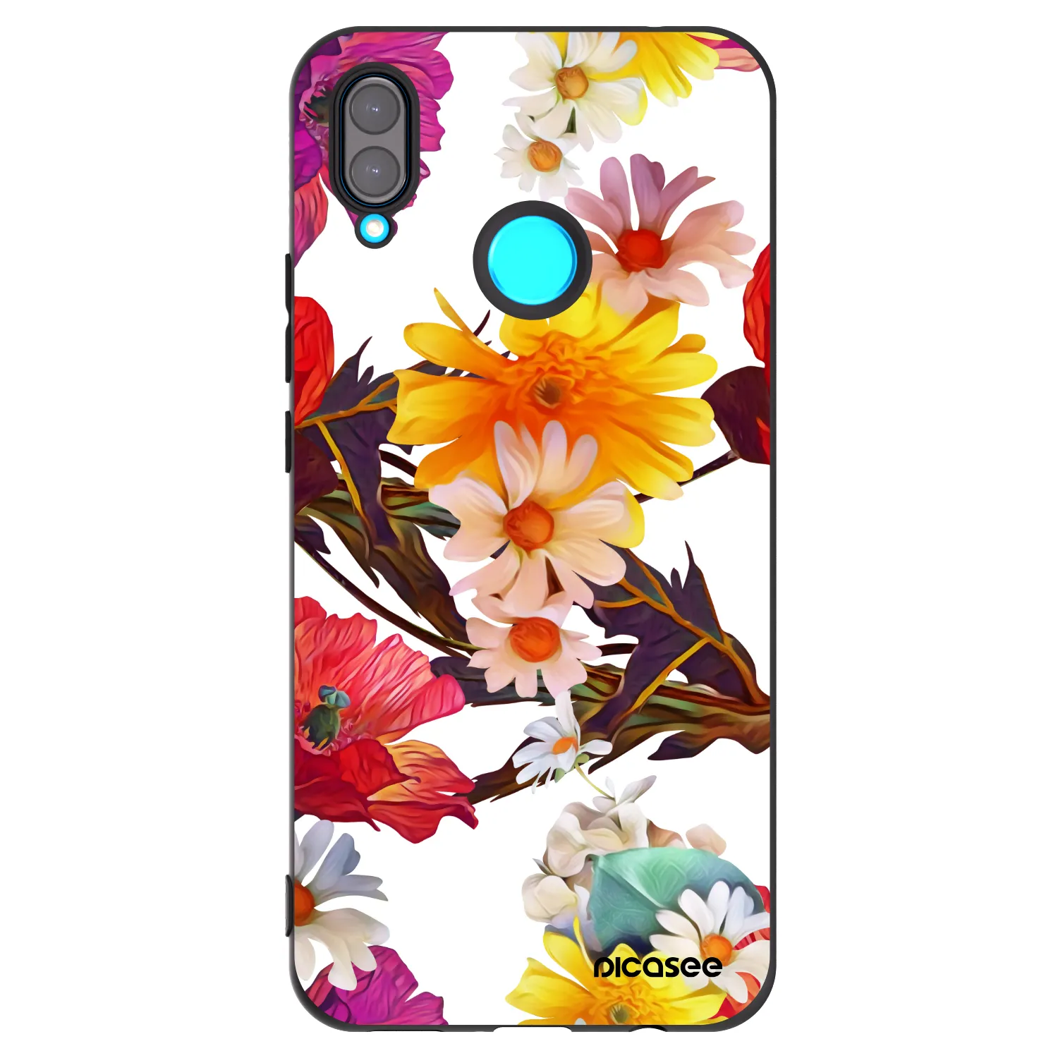 Picasee silikonový černý obal pro Huawei Nova 3 - Meadow