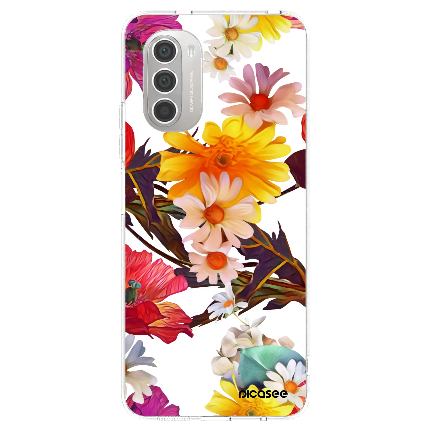 Picasee silikonový průhledný obal pro Motorola Moto G51 - Meadow