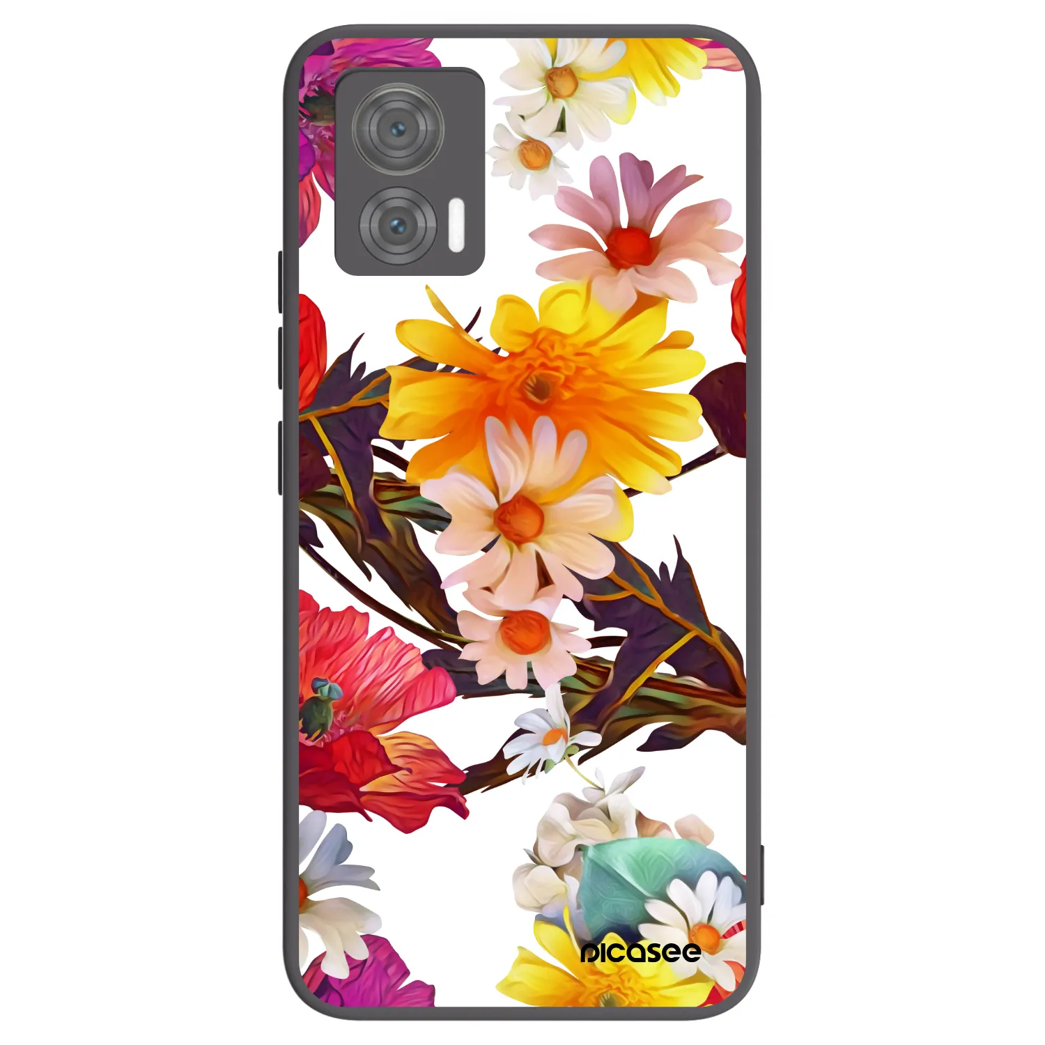 Picasee silikonový černý obal pro Motorola Edge 30 Neo - Meadow