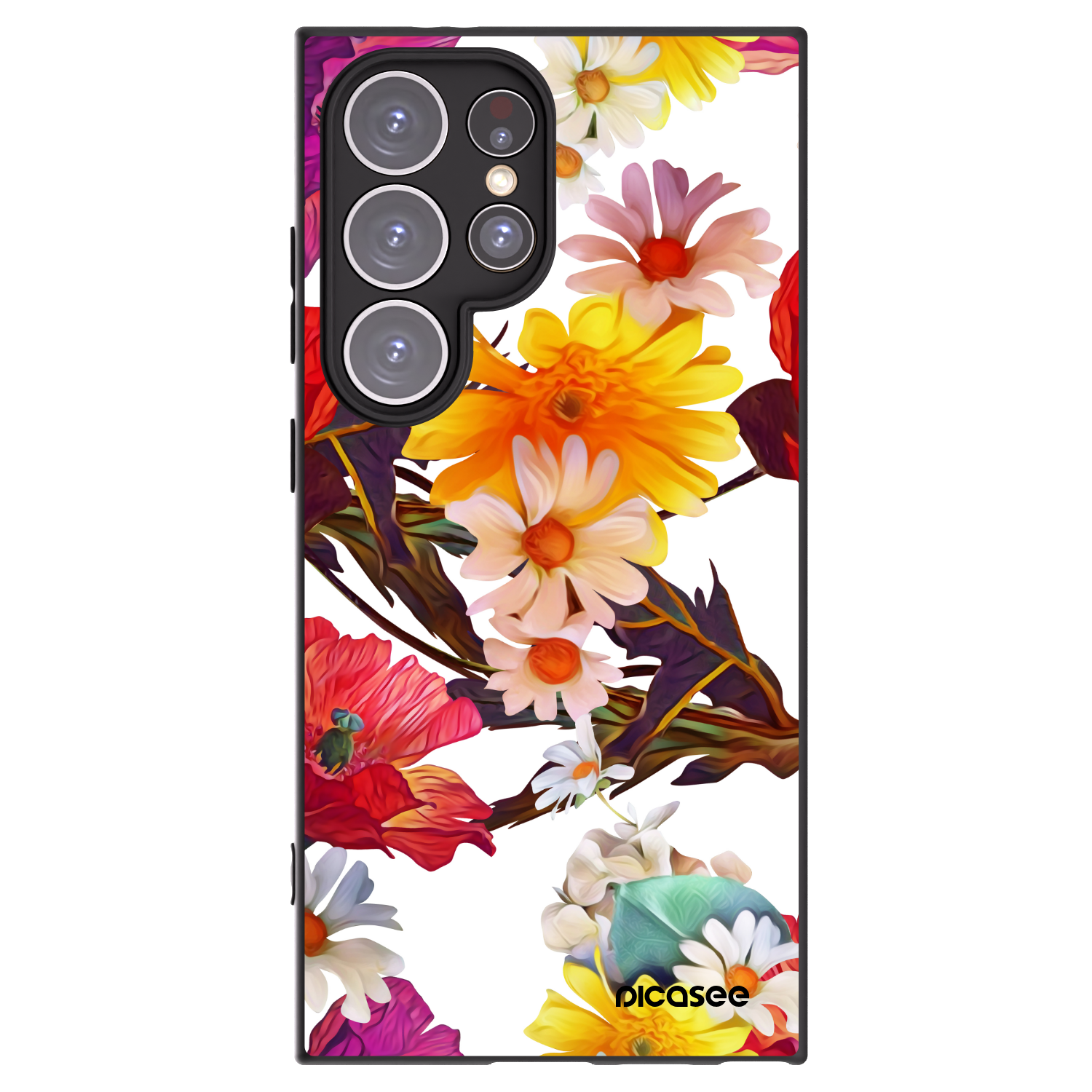 Picasee silikonový černý obal pro Samsung Galaxy S24 Ultra S928B 5G - Meadow