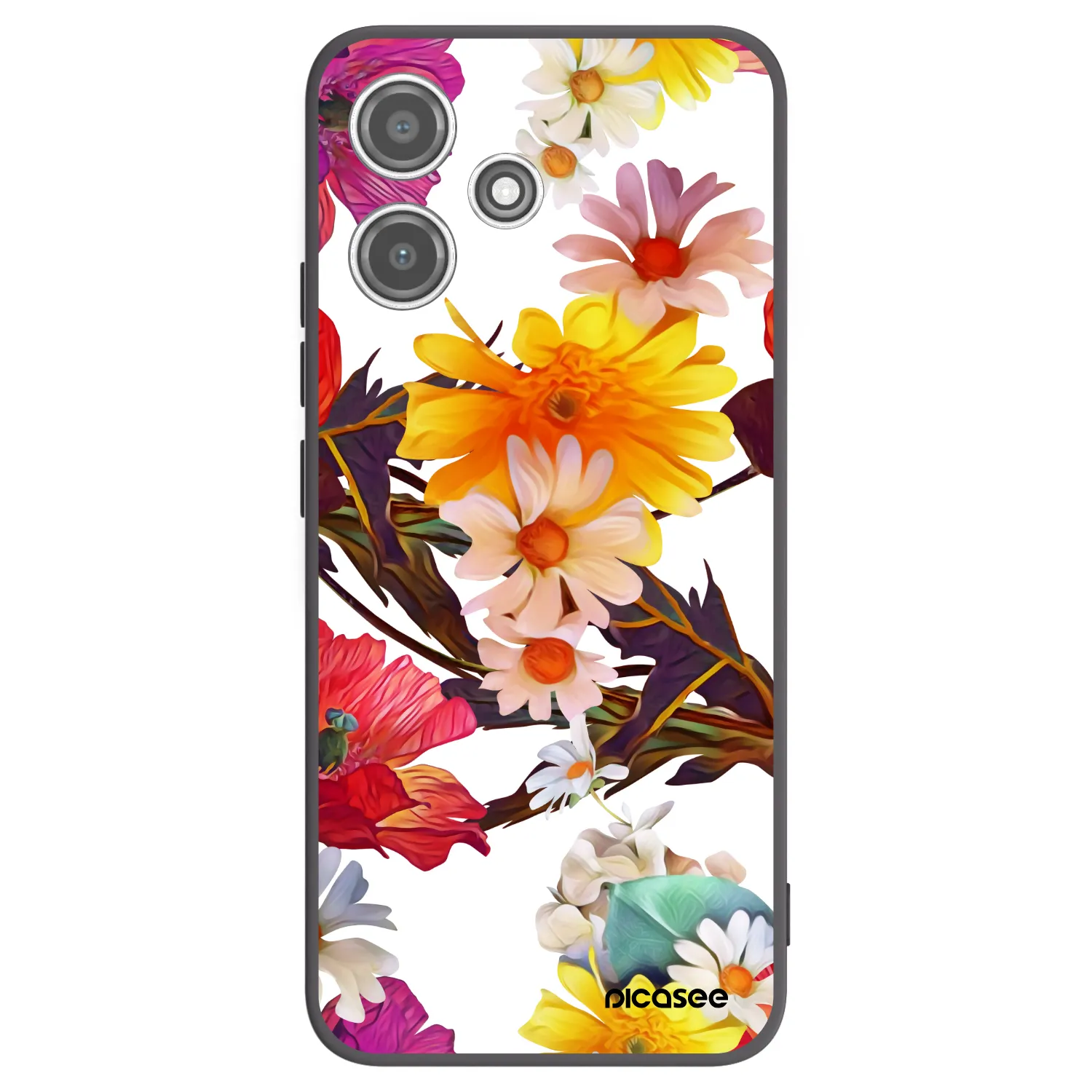 Picasee silikonový černý obal pro Xiaomi Redmi 12 5G - Meadow