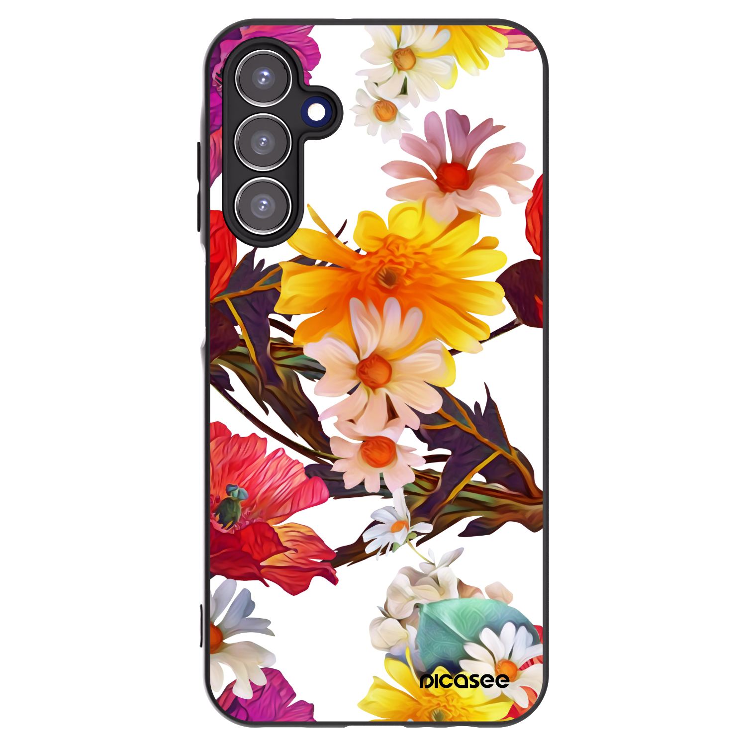 Picasee silikonový černý obal pro Samsung Galaxy A15 A155F 4G - Meadow