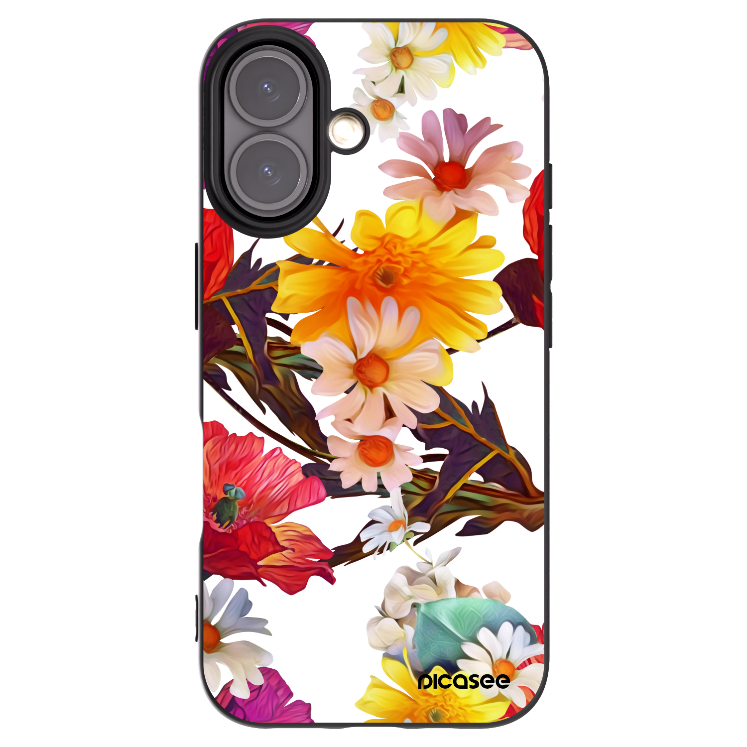 Picasee silikonový černý obal pro Apple iPhone 16 - Meadow