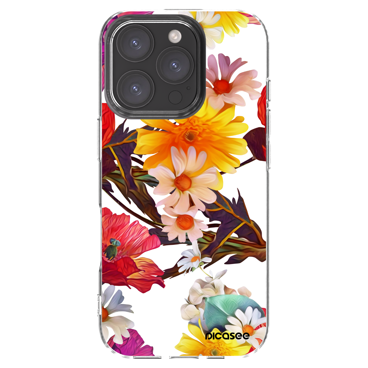 Picasee silikonový průhledný obal pro Apple iPhone 16 Pro - Meadow