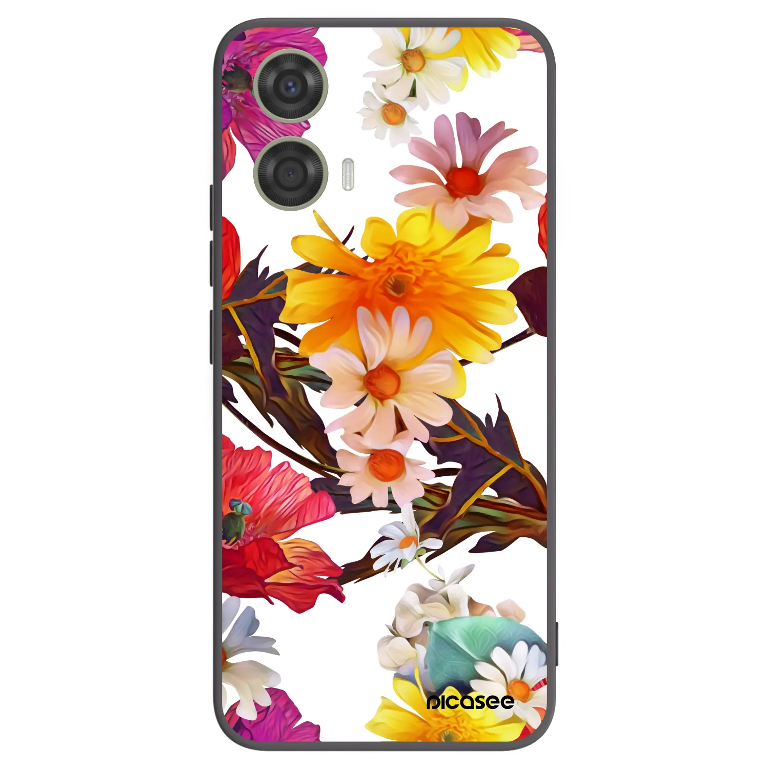 Picasee silikonový černý obal pro Motorola Moto G24 - Meadow