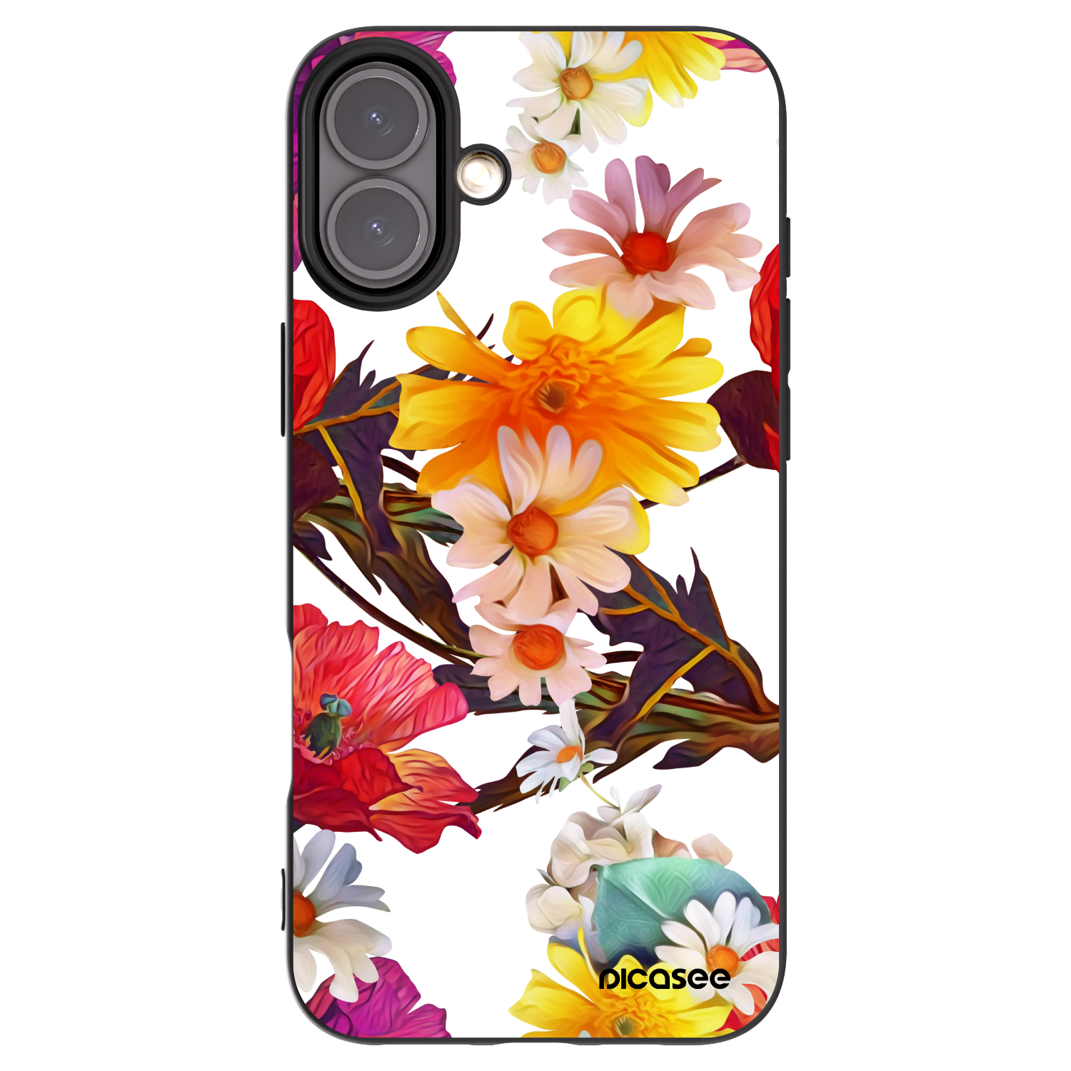 Picasee silikonový černý obal pro Apple iPhone 16 Plus - Meadow